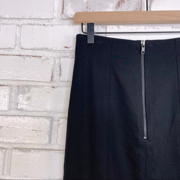 Catherine Malandrino Lime Green & Teal Blue Embroidered Layered Pencil Skirt - Picture 4 of 5